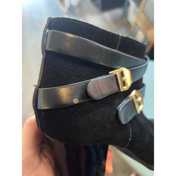 INC International Concepts Black Jaydie Boots Women's Size 7.5 Leather Buckles - Picture 5 of 11